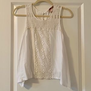 Forever 21 White Shift Tank Top Blouse